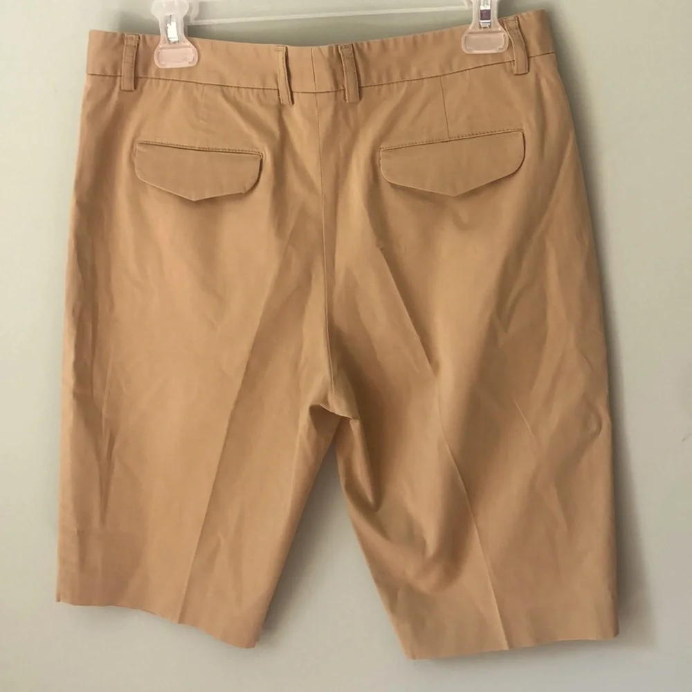 Theory Khaki Women’s Bermuda Uniform Shorts - Picture 3 of 3